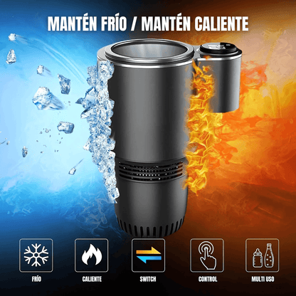 Compact Cool Pro™: Mini refrigerador que mantiene bebidas frías y calientes, ideal para cualquier lugar.