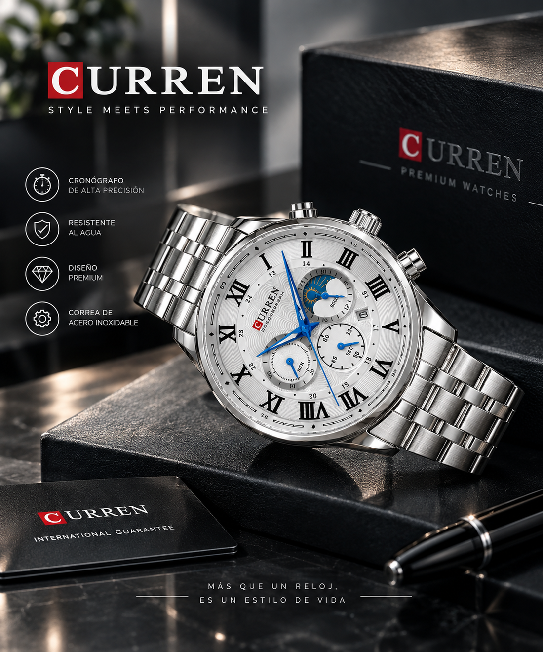 Reloj Curren Acero inoxidable