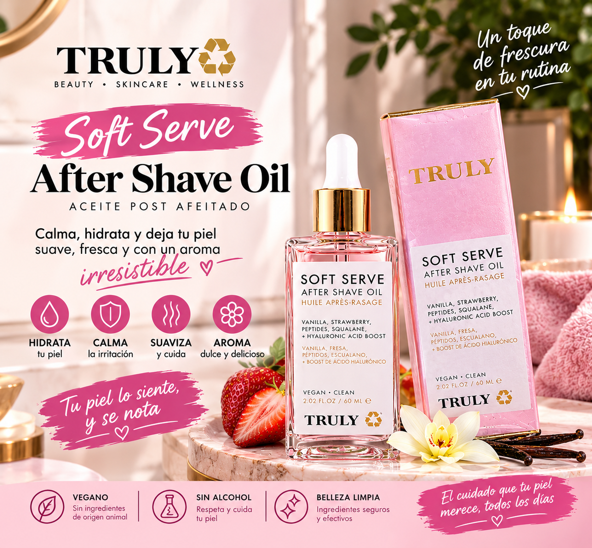 🍓 Soft Serve After Shave Oil - Truly