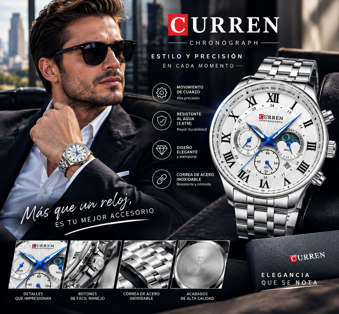 Reloj Curren Acero inoxidable